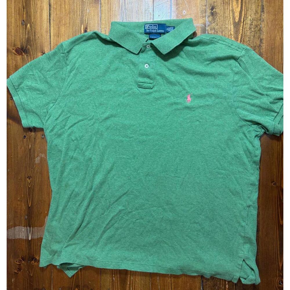 Polo Ralph Lauren Men’s XL Green Polo Shirt Short Sleeve Pony Logo